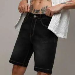 Men Regular Fit Denim Shorts-picture-48