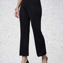 Women Pleat-Front Slim Fit Pants-image-59
