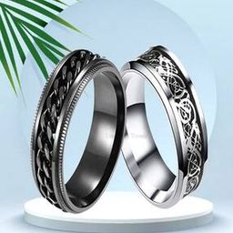 Pack of 2 Sliver-Plated Cocktail Rings-image-31
