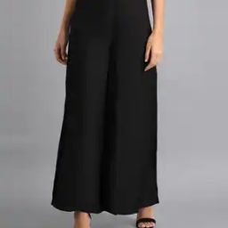 Women Elasticated Waist Palazzos-17