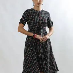 Cotton Fusion Skater Dress-image-92
