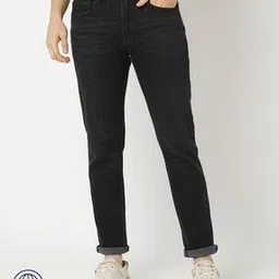 Men Washed Slim Tapered Fit Jeans-image-45