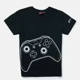Graphic Print Round-Neck T-Shirt-image-85