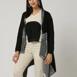 Colourblock Waterfall Shrug-25