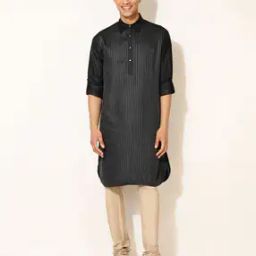 Striped Slim Fit Long Kurta-image-76