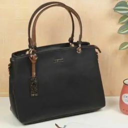 Women Shoulder Bag with Metal Accent-image-2