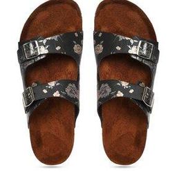 Women Floral Print Multi-Strap Slip-On Flat Sandals-image-38