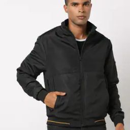 Zip-Front Bomber Jacket with Insert Pockets-picture-9