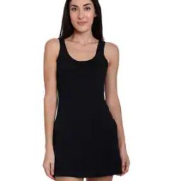 Round-Neck Longline Camisole with Slit-picture-40