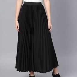 Women Pleated A-Line Skirt-image-84