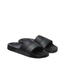 Men Striped Open-Toe Slides-0