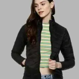 Women Quilted Jacket with Full-Length Sleeves-image-27