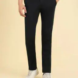 Men Mid-Rise Slim Fit Flat-Front Trousers-image-33