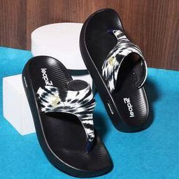 Women Abstract T-Strap Slippers with Flat Heels-image-41