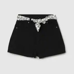 Girls Regular Fit Belted Shorts-picture-43
