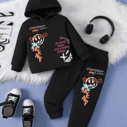 trampoline Boy Graphic Print Pants & T-Shirt Set image 1