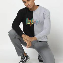 Colourblock Crew-Neck Sweatshirt-picture-40
