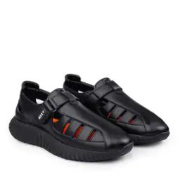 Shoe-Style Sandals with Velcro Fastening-image-55