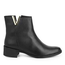 Women Round-Toe Slip-On Ankle-Length Boots-image-1