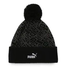 Printed Beanie with Logo Embroidery-10