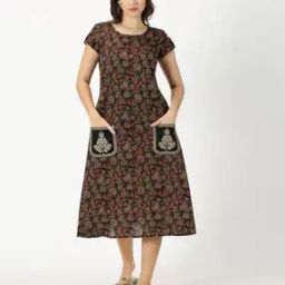 Women Printed A-Line Dress-image-40