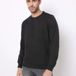 Slim Fit Round-Neck Sweatshirt-image-44