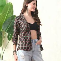Women Floral Print Regular Fit Shrug-45