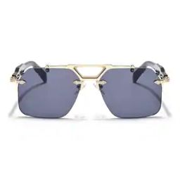 Men Half Rim UV Protected Leans Sunglasses-image-20