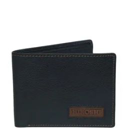 Men Genuine Leather Bi-Fold Wallet-image-1