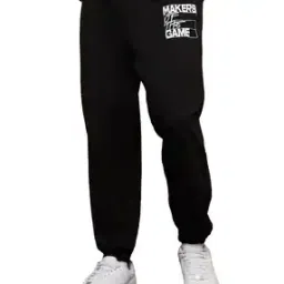 Men Placement Print Oversized Joggers-image-36
