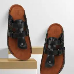 Men Sandals with Leather upper-image-1