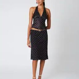 Women Polka-dot A-line Skirt-image-60