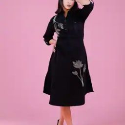 Women Embroidered A-Line Dress-image-57