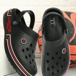 Men Perforated Slingback Clogs-2