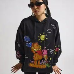 Women Graphic Print Oversized Hoodie-picture-18