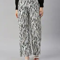 Women Printed Wide Leg Palazzos-image-30