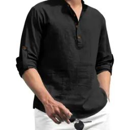 Men Regular Fit Short Kurta-image-10
