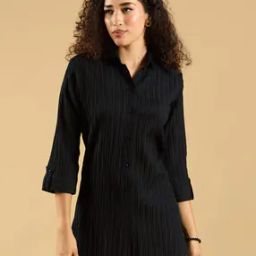 Women Striped Regular Fit Shirt-image-90