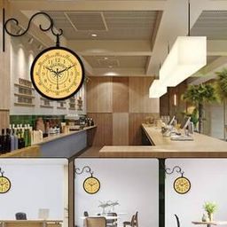 Printed Dial Tic-Toc Movement Hanging Wall Clock-image-84