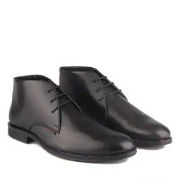 Genuine Leather Lace-Up Boots-image-24