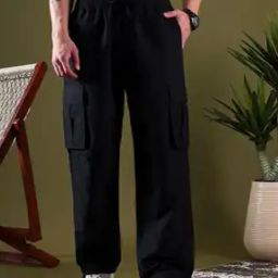 Relaxed Fit Cargo Pants with Insert Pockets-image-6
