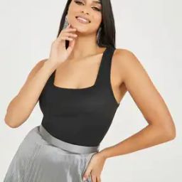 Sleeveless Square Neck Bodysuit-image-35