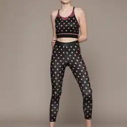 Floral Print Sports Bra with Tights-image-88