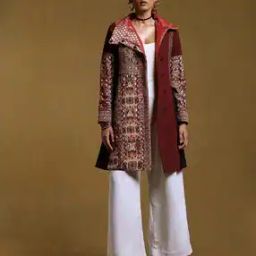 Printed Jacket with Slip Pockets-35