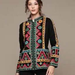 Embroidered Zip-Front Jacket-23