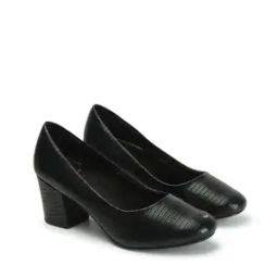 Women Round-Toe Chunky Heeled Shoes-image-42