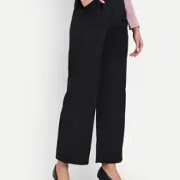 Wide Leg Pleat-Front Trousers-image-57