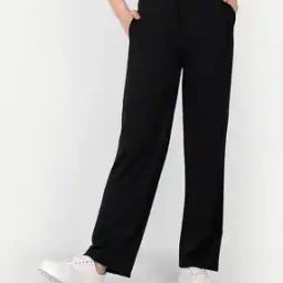 Straight Fit Pants with Insert Pockets-image-99