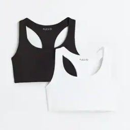 Women Pack of 2 Seamless Medium Support Sports Bras-44