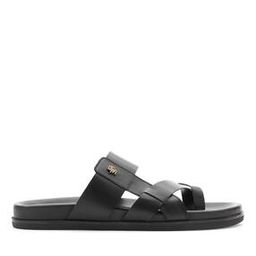 Men Toe-Ring Flip-Flops with Mental Accent-31